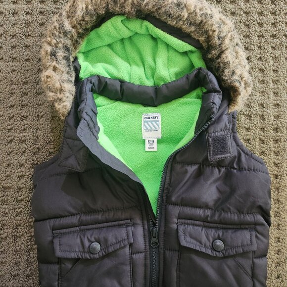 2 Pcs, Naartjie Kids Hooded Jacket + Puffer Vest Old Navy, 12-18 Mo (BUNDLE# 3) - Picture 7 of 8